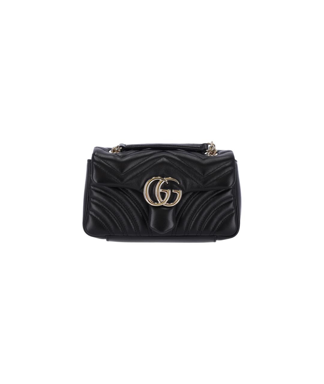 GUCCI Черная кожаная сумка через плечо, фото 6