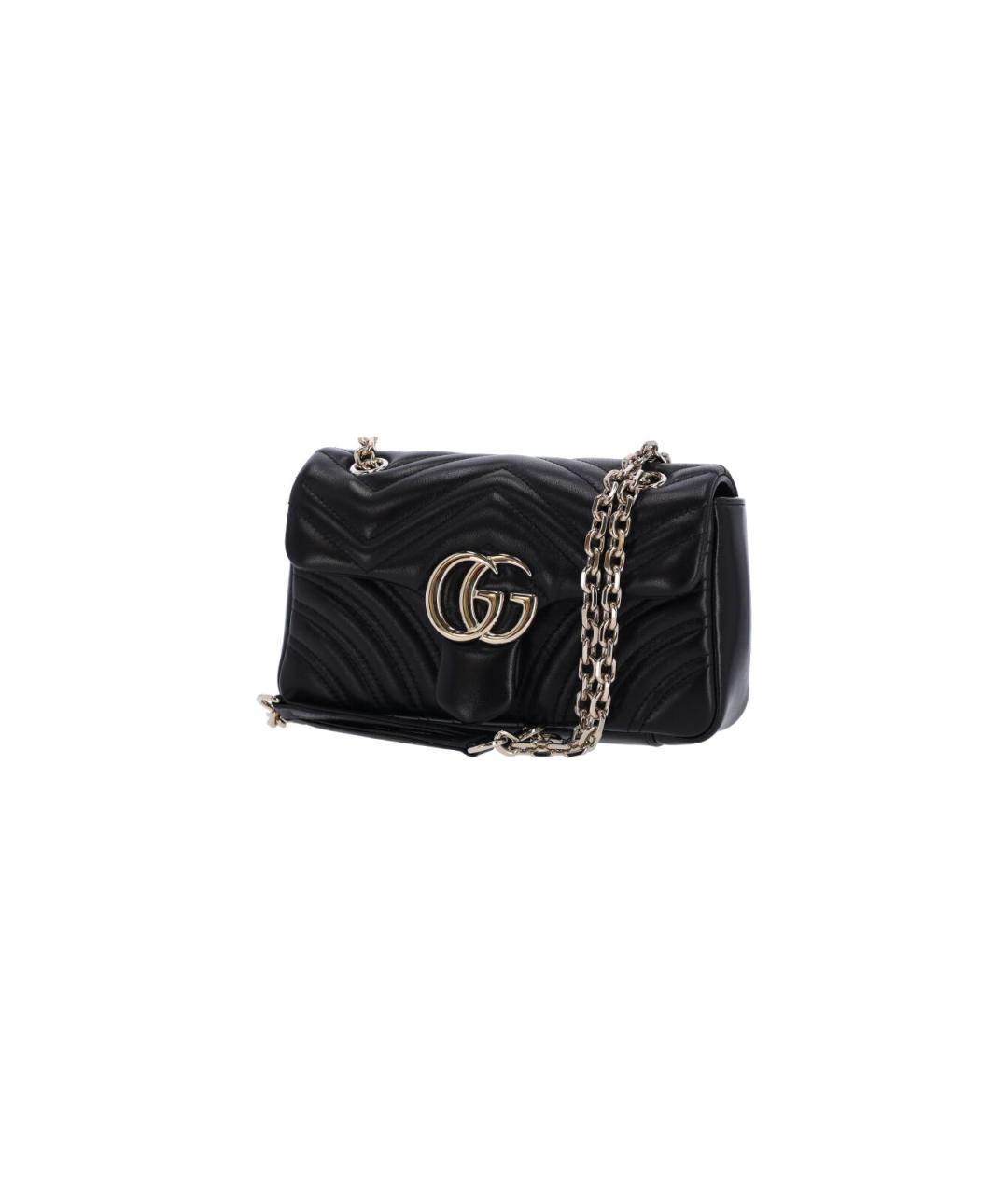 GUCCI Черная кожаная сумка через плечо, фото 3