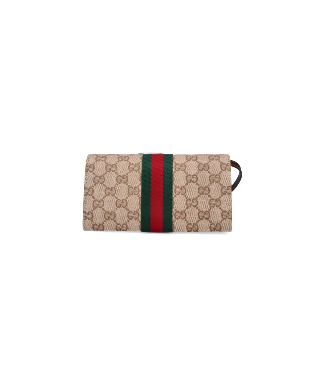 GUCCI Бежевая хлопковая сумка через плечо, фото 3