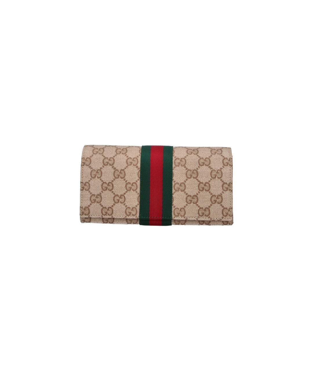 GUCCI Бежевая хлопковая сумка через плечо, фото 6