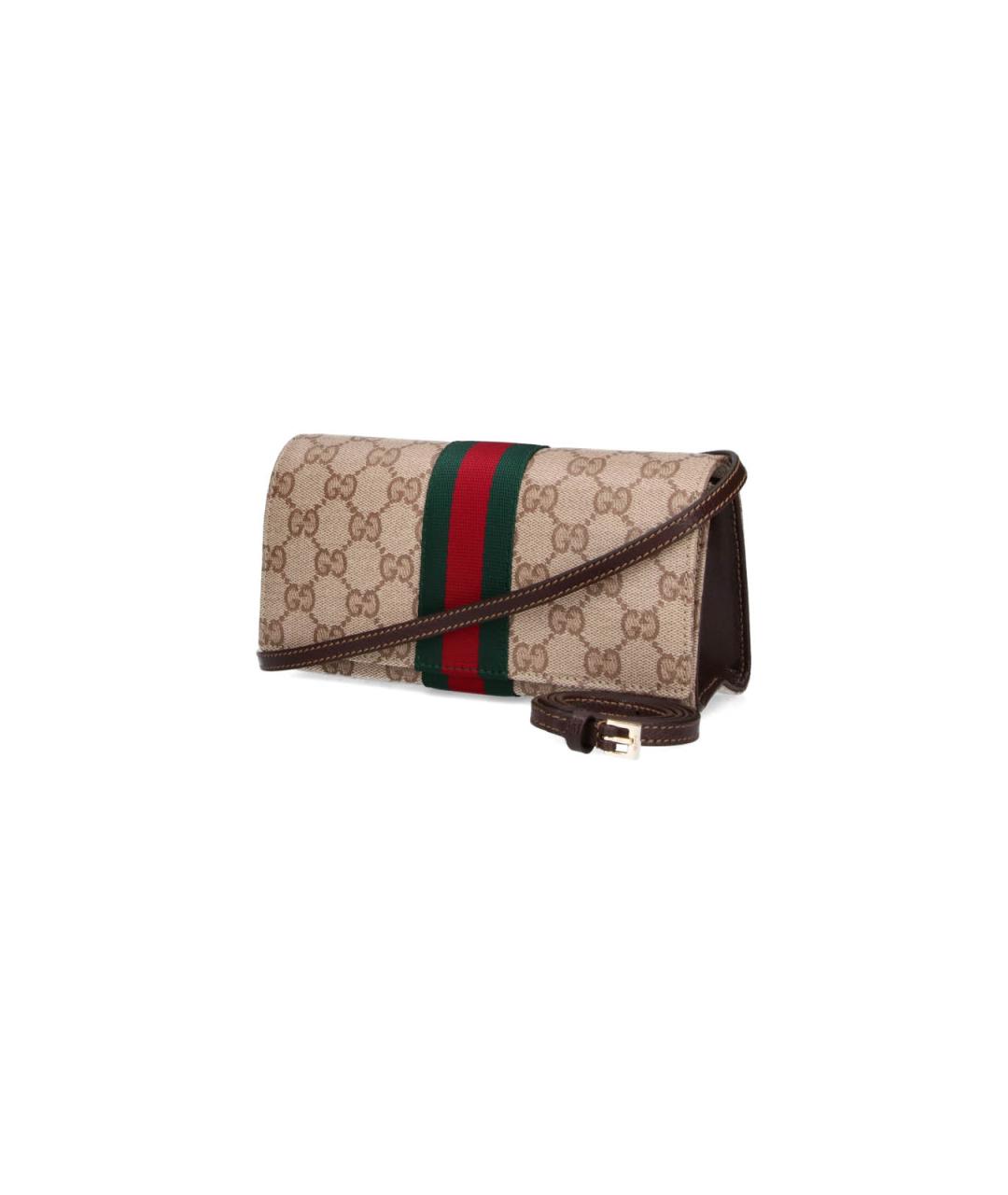GUCCI Бежевая хлопковая сумка через плечо, фото 2