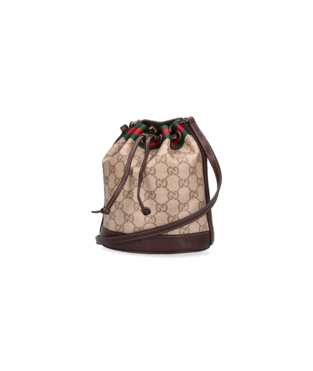 GUCCI Бежевая хлопковая сумка через плечо, фото 2