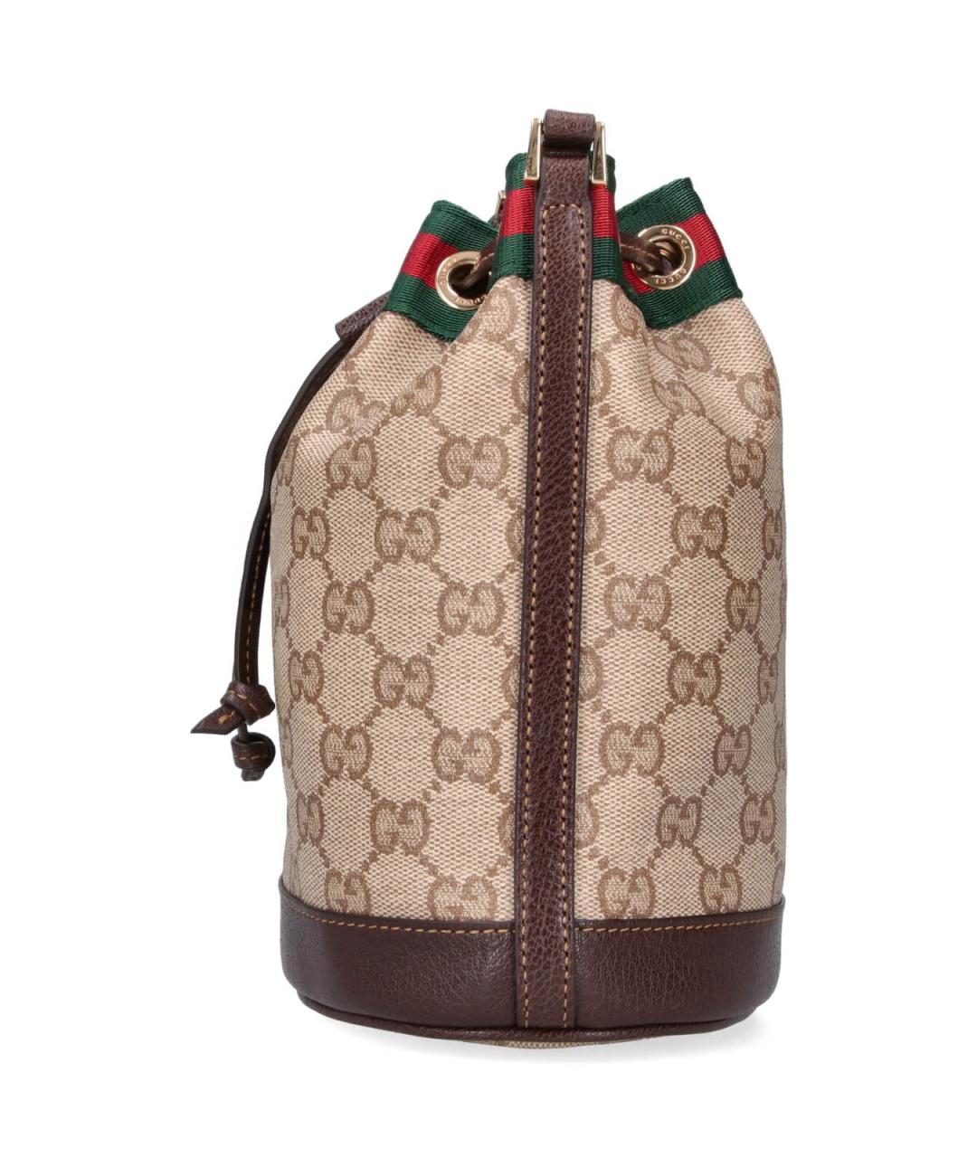 GUCCI Бежевая хлопковая сумка через плечо, фото 5