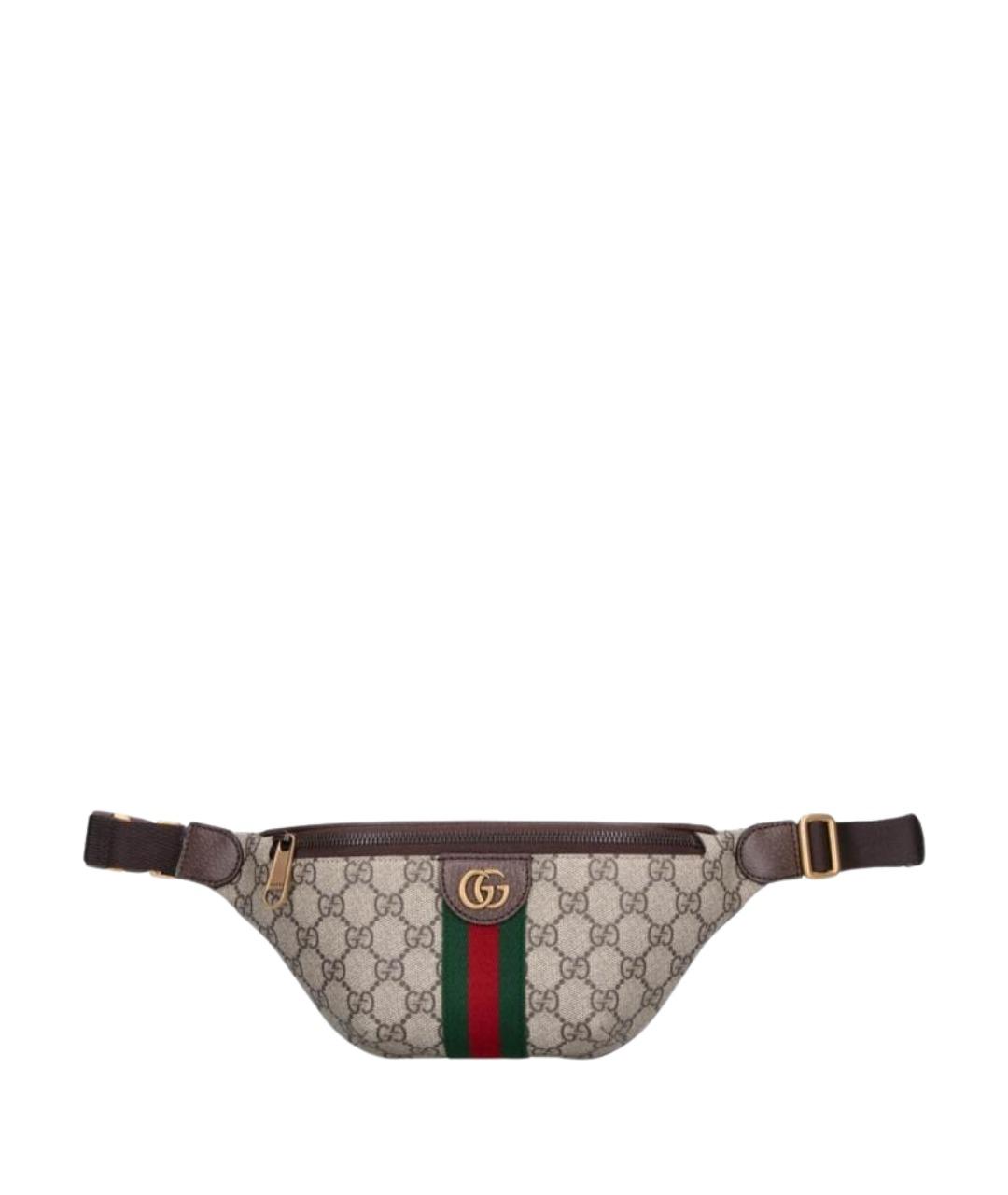 GUCCI Бежевая поясная сумка, фото 1