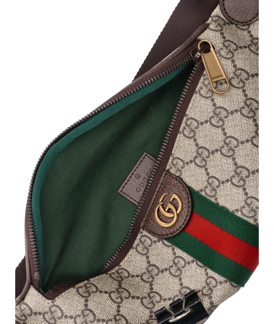 GUCCI Бежевая поясная сумка, фото 5