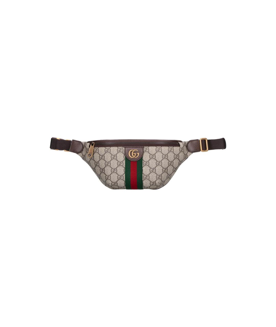 GUCCI Бежевая поясная сумка, фото 6