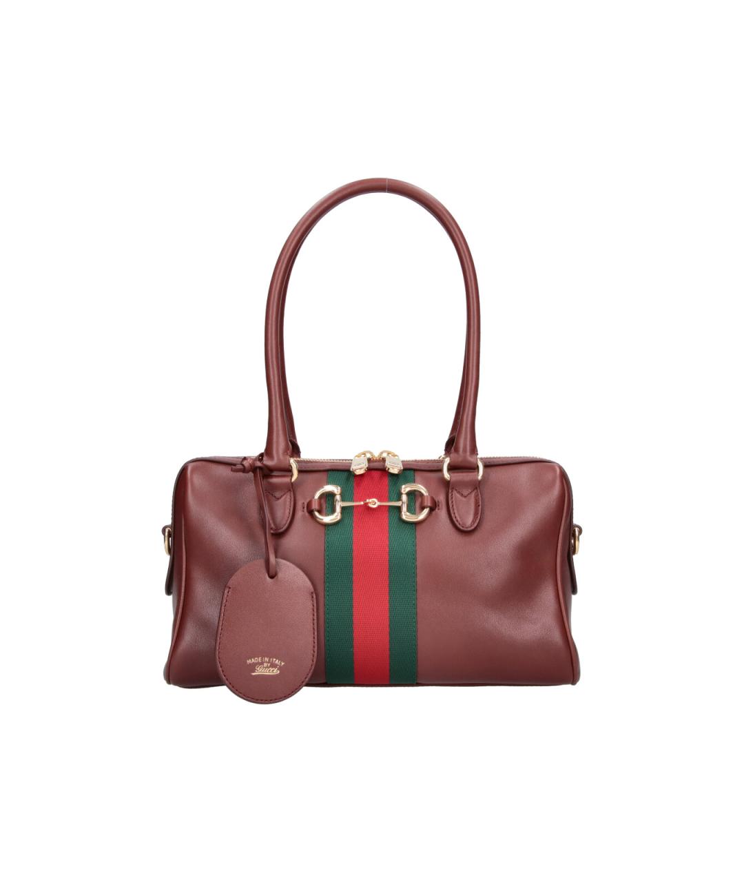 GUCCI Коричневая кожаная сумка через плечо, фото 1