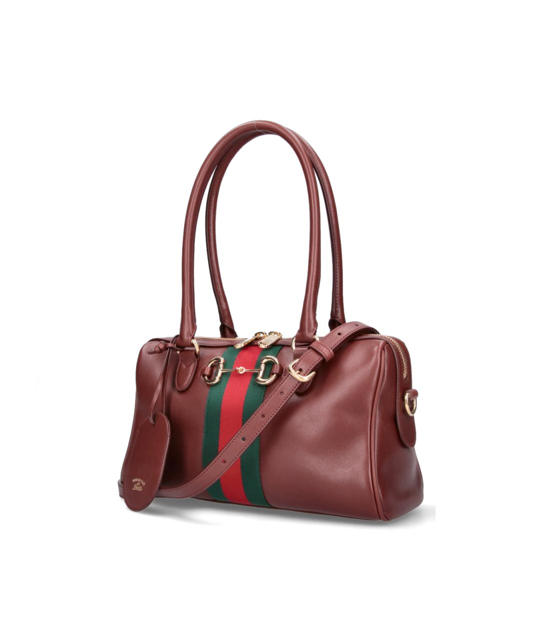 GUCCI Коричневая кожаная сумка через плечо, фото 2