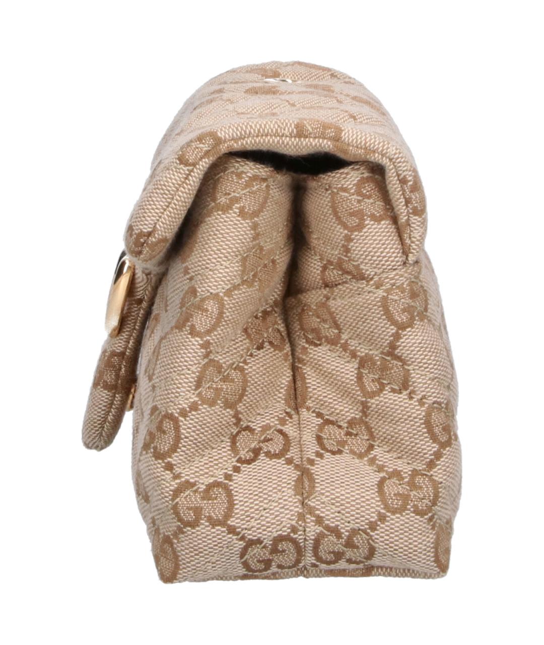 GUCCI Бежевая тканевая сумка через плечо, фото 5