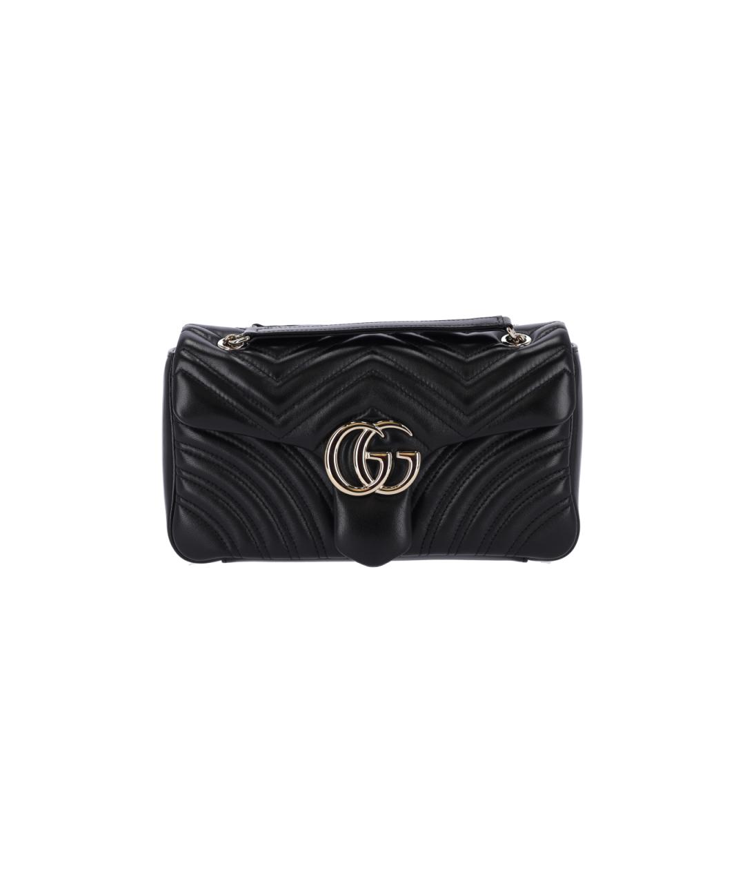 GUCCI Черная кожаная сумка через плечо, фото 6