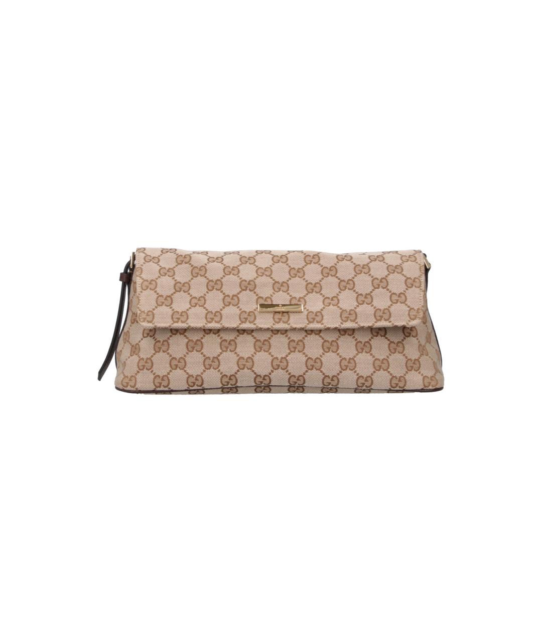 GUCCI Бежевая тканевая сумка через плечо, фото 6