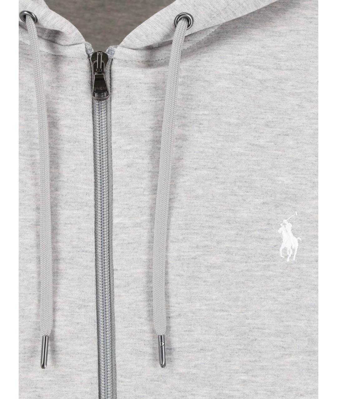 POLO RALPH LAUREN Серый хлопковый кардиган, фото 3