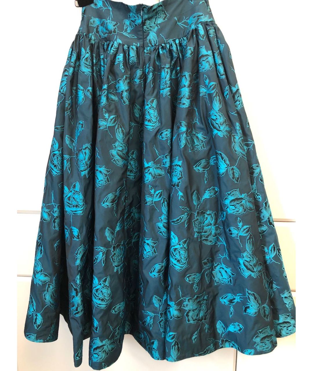 ALEXANDER TEREKHOV Синяя полиэстеровая юбка макси, фото 2