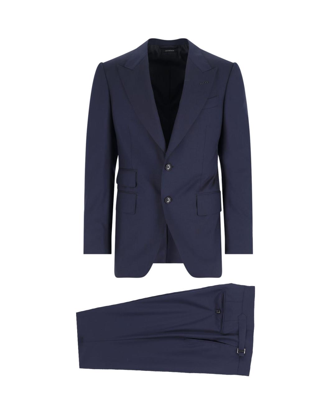 TOM FORD Темно-синий классический костюм, фото 1