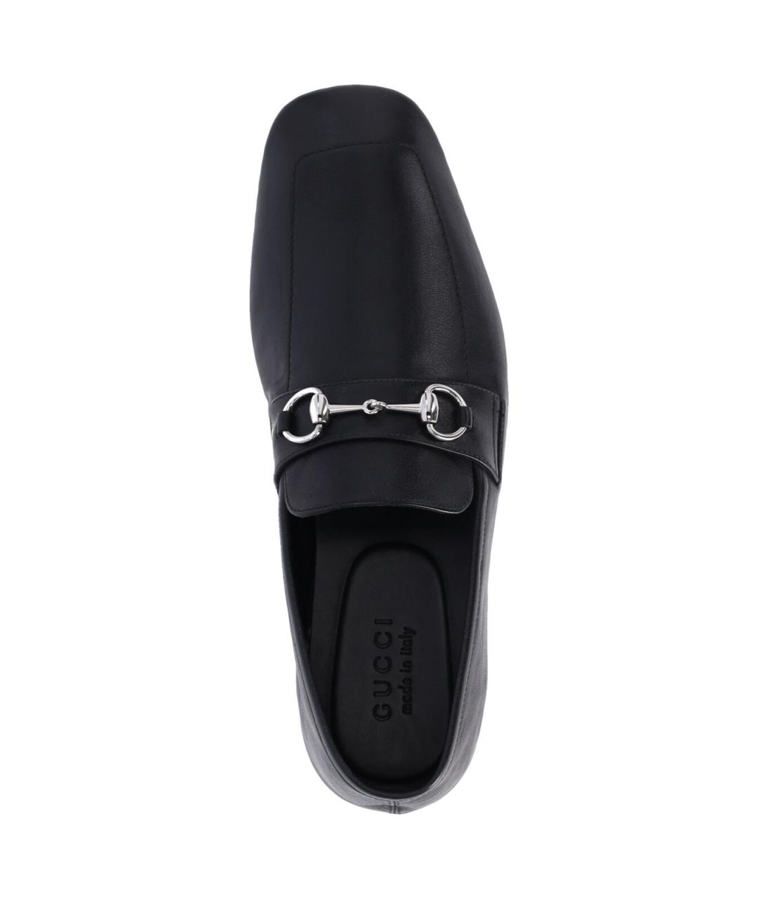 GUCCI Черные кожаные лоферы, фото 5