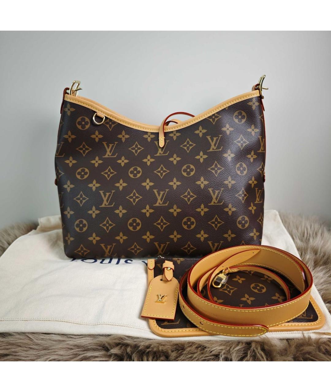 LOUIS VUITTON Коричневая сумка тоут, фото 4