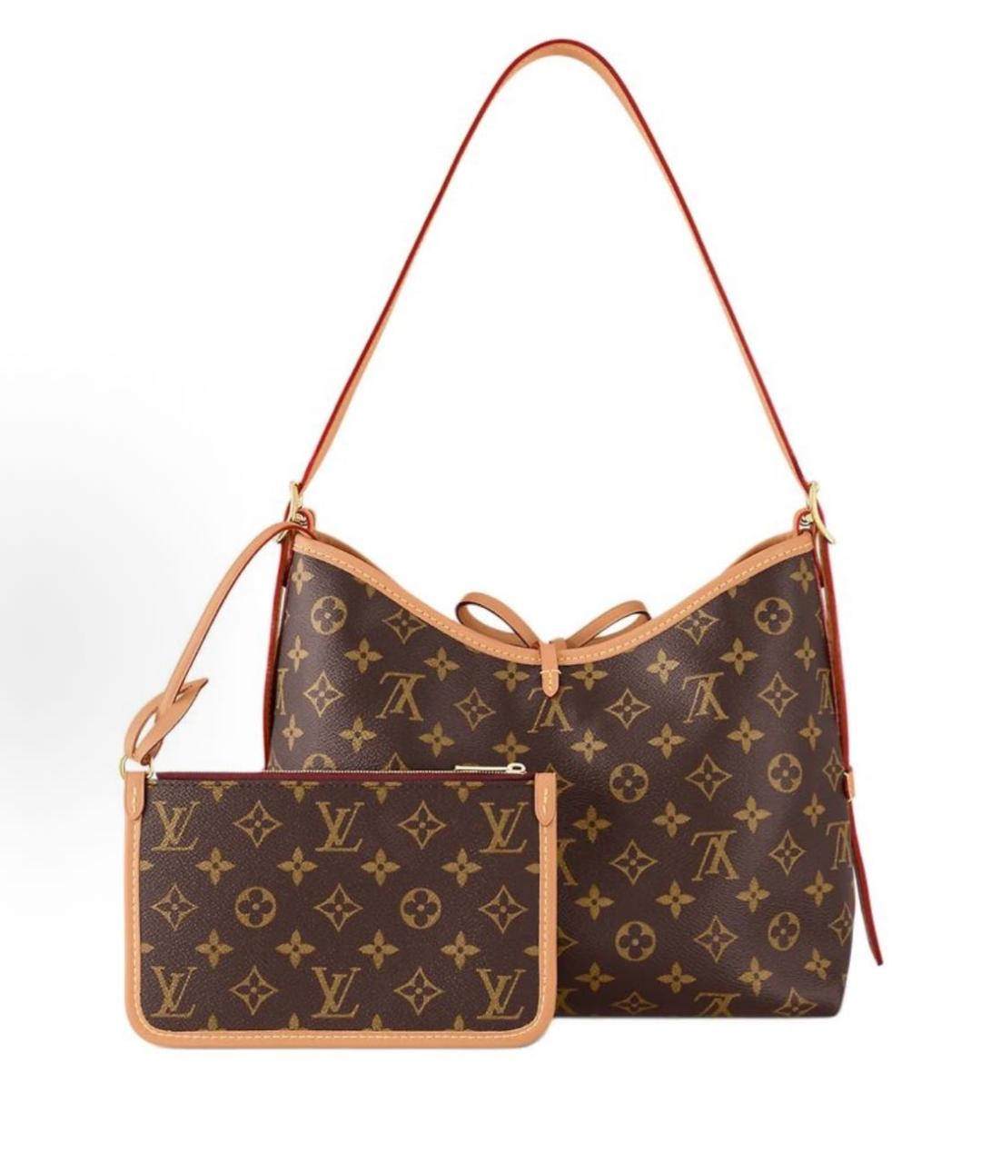 LOUIS VUITTON Коричневая сумка тоут, фото 3