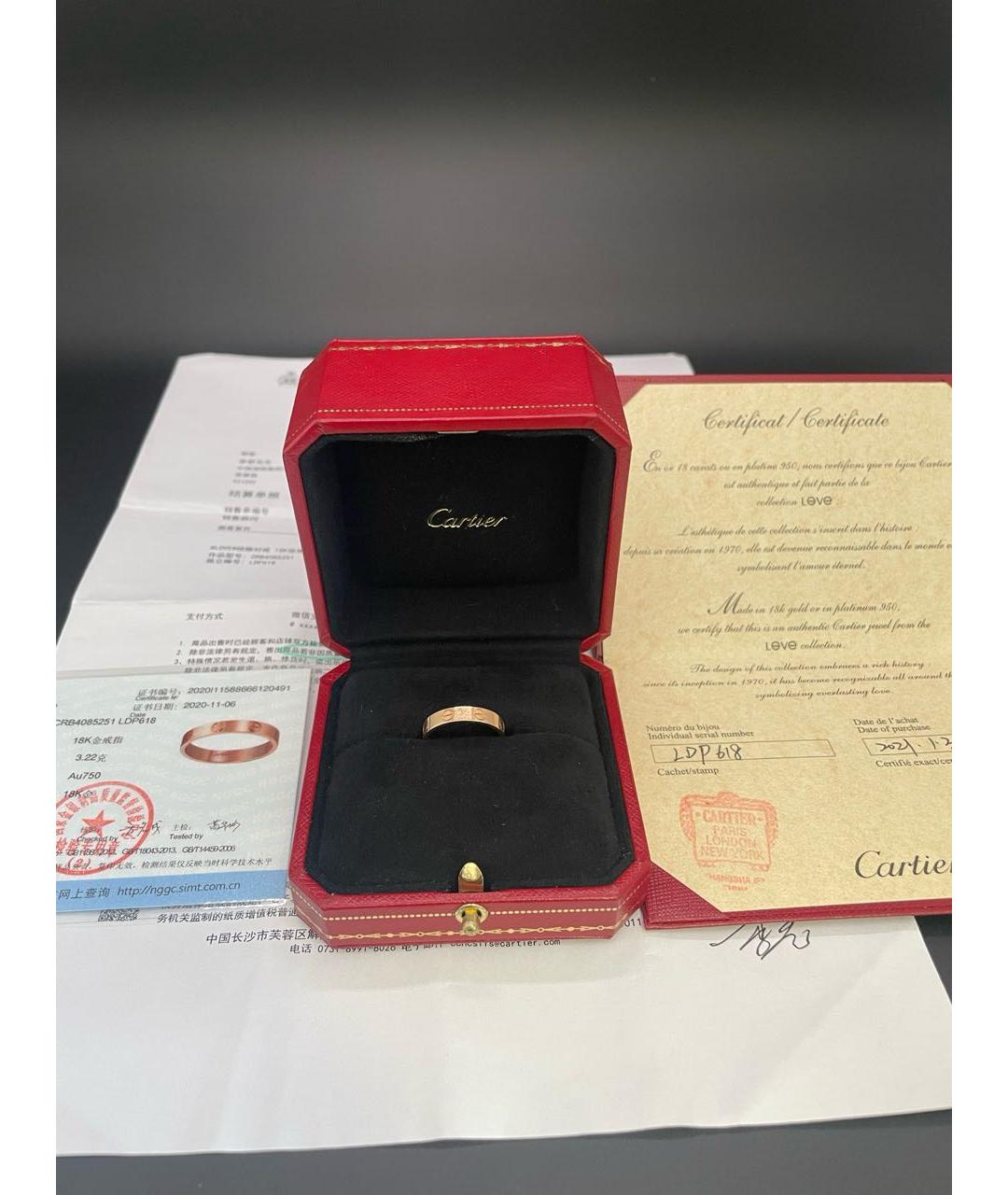 CARTIER Золотое кольцо из розового золота, фото 3