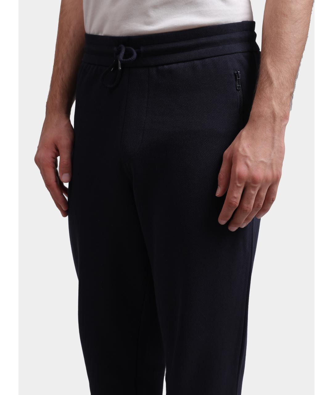 ARMANI EXCHANGE Темно-синие повседневные брюки, фото 4
