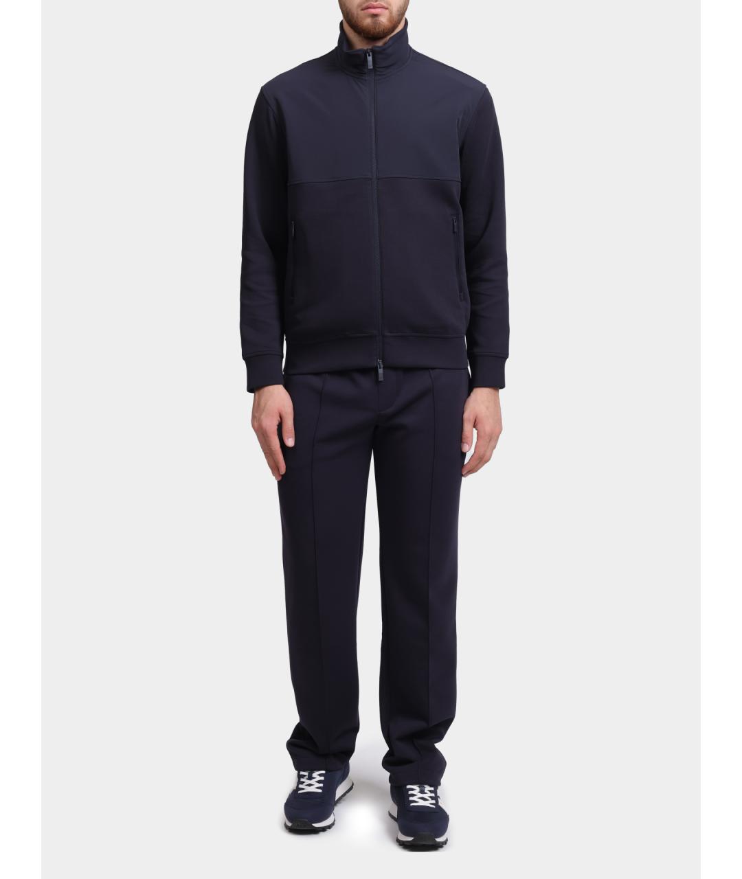 ARMANI EXCHANGE Темно-синие повседневные брюки, фото 2