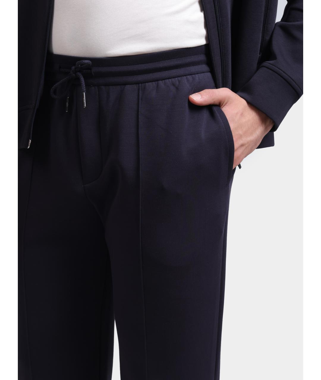 ARMANI EXCHANGE Темно-синие повседневные брюки, фото 4