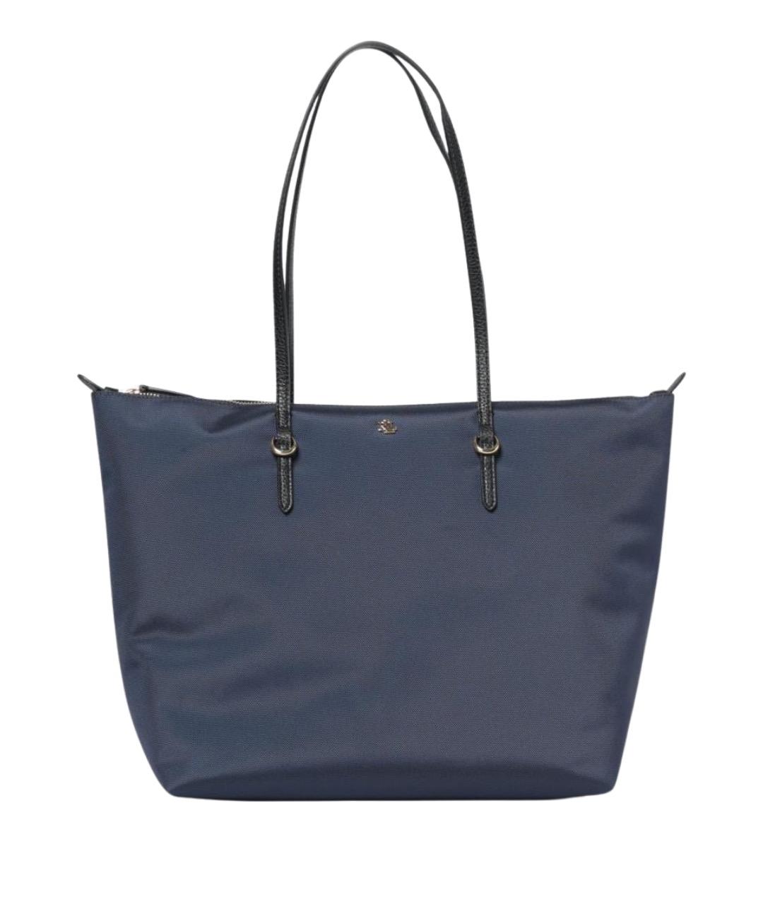 RALPH LAUREN Синяя сумка тоут, фото 1