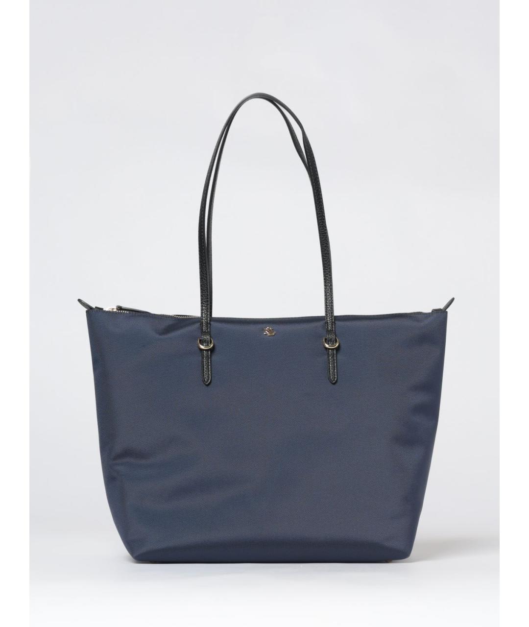 RALPH LAUREN Синяя сумка тоут, фото 4