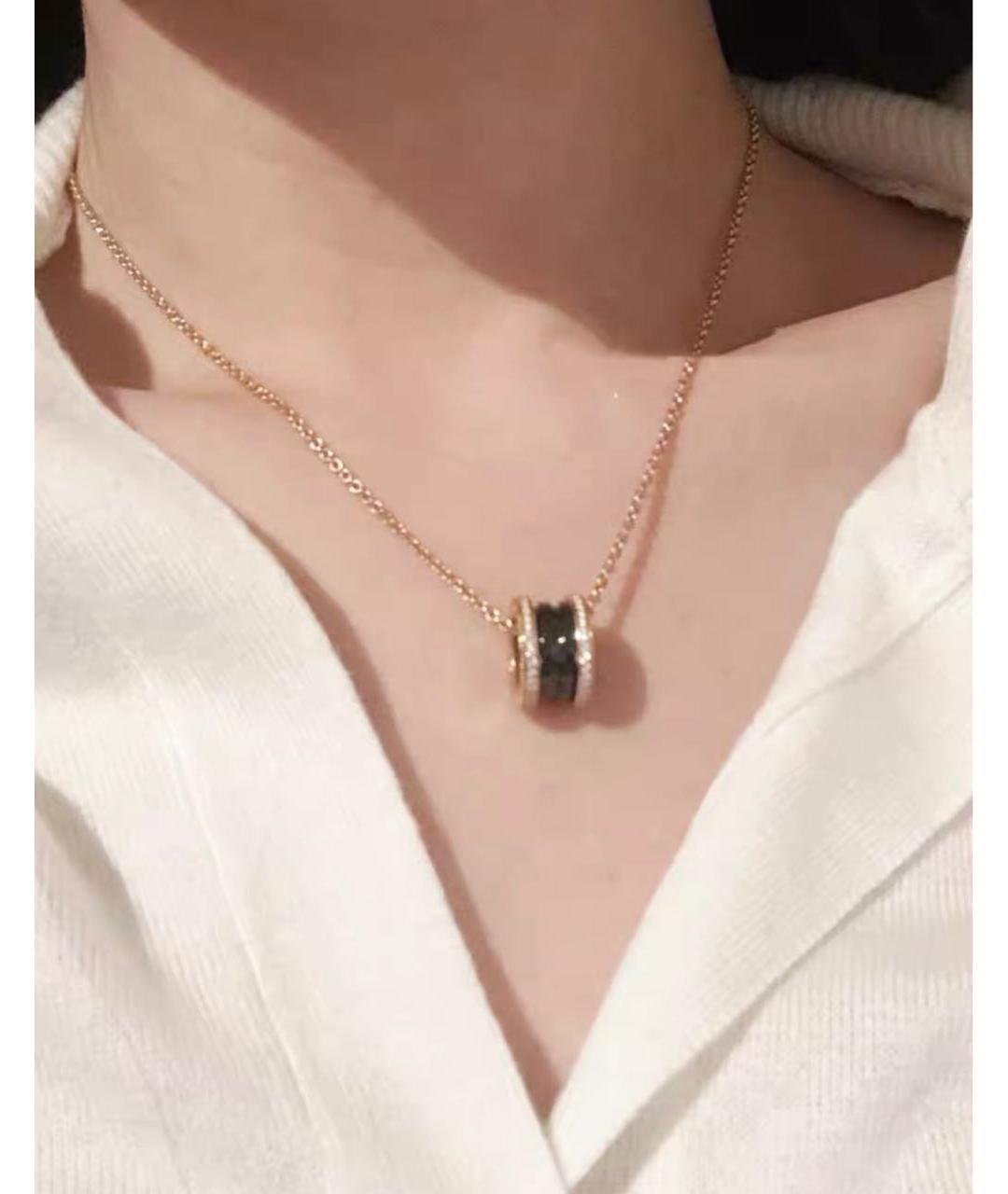 BVLGARI Золотое колье из розового золота, фото 8
