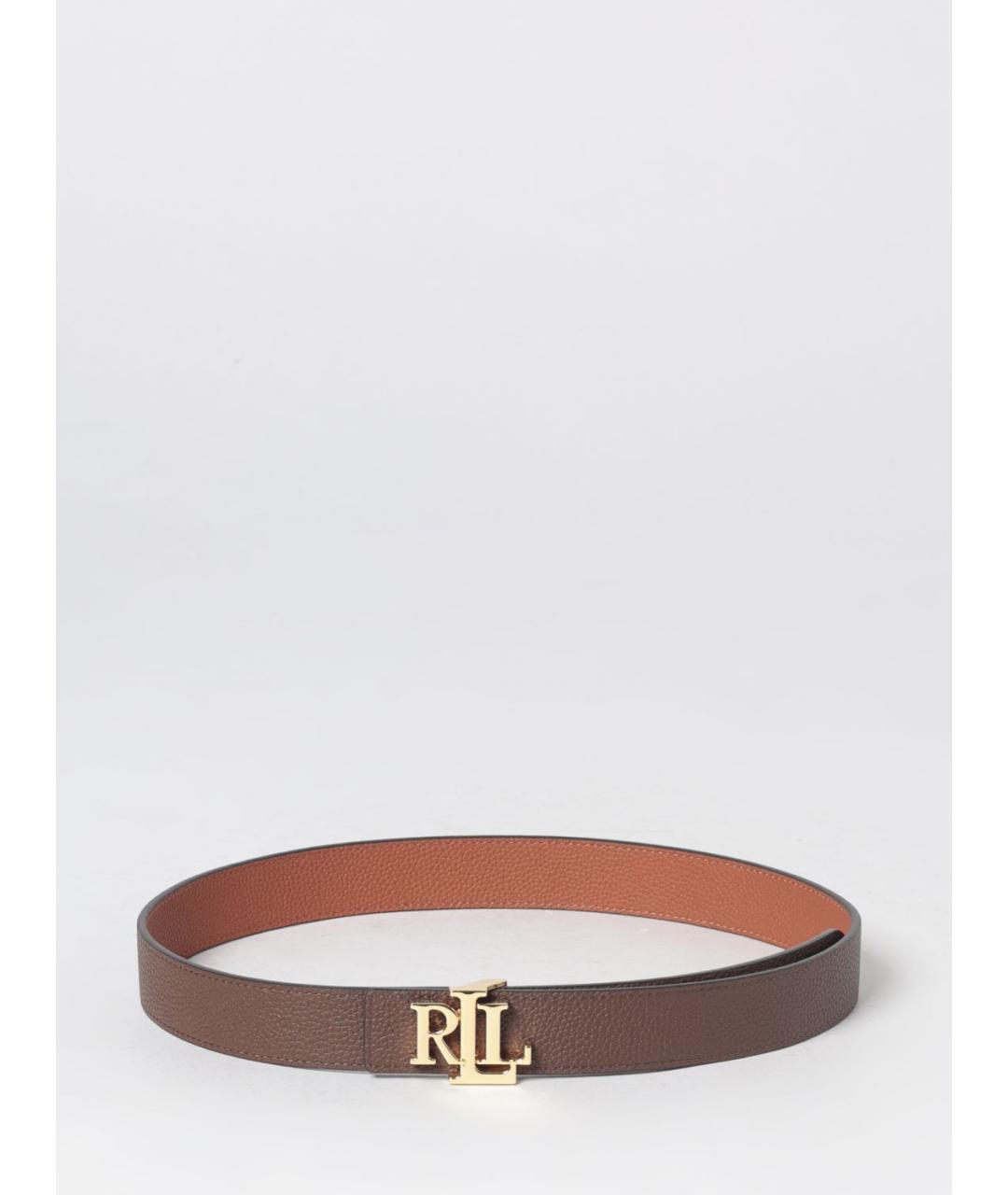 RALPH LAUREN Коричневый кожаный ремень, фото 2