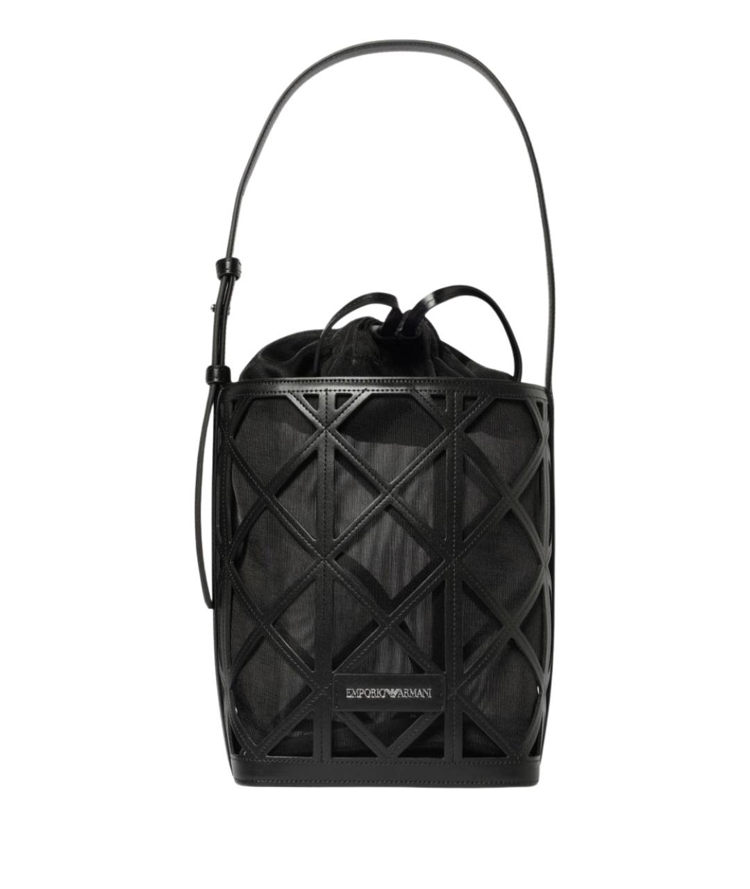 EMPORIO ARMANI Черная сумка с короткими ручками, фото 1