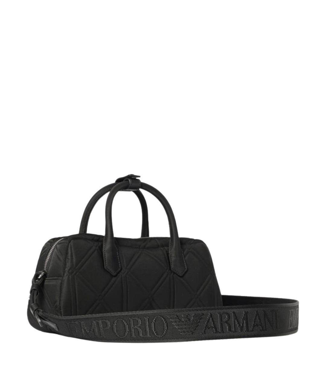EMPORIO ARMANI Черная синтетическая сумка через плечо, фото 2