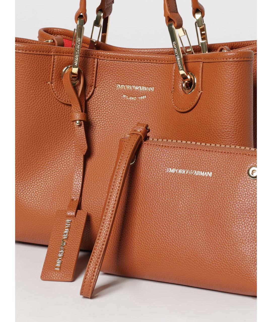 EMPORIO ARMANI Коричневая сумка через плечо, фото 3