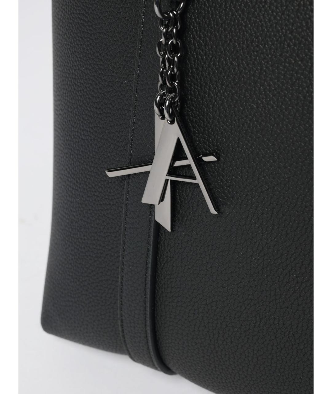 ARMANI EXCHANGE Черная сумка тоут, фото 3