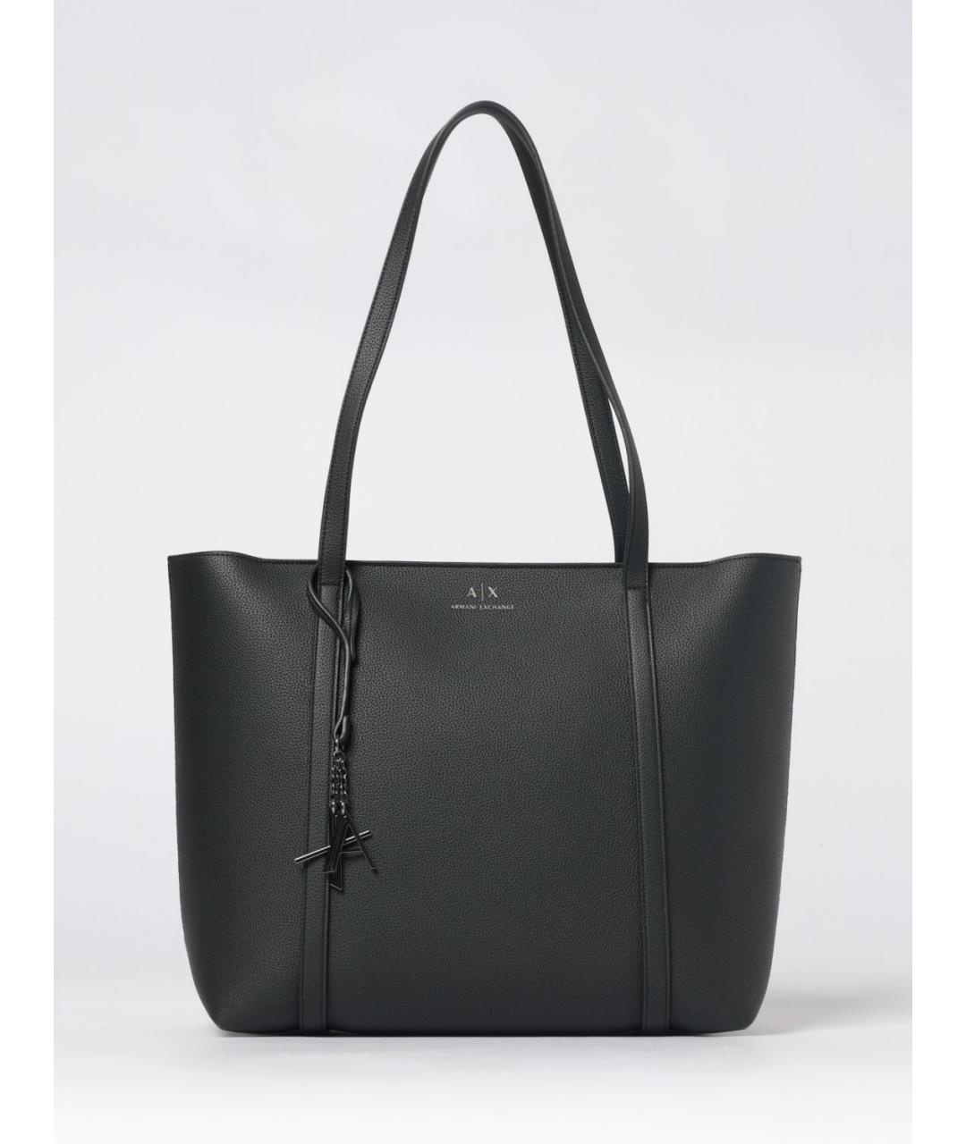 ARMANI EXCHANGE Черная сумка тоут, фото 4