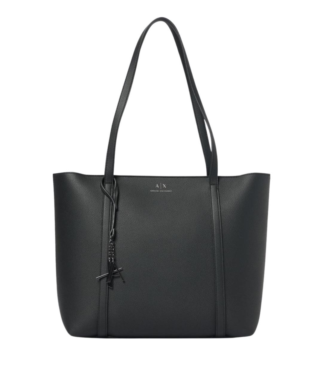 ARMANI EXCHANGE Черная сумка тоут, фото 1