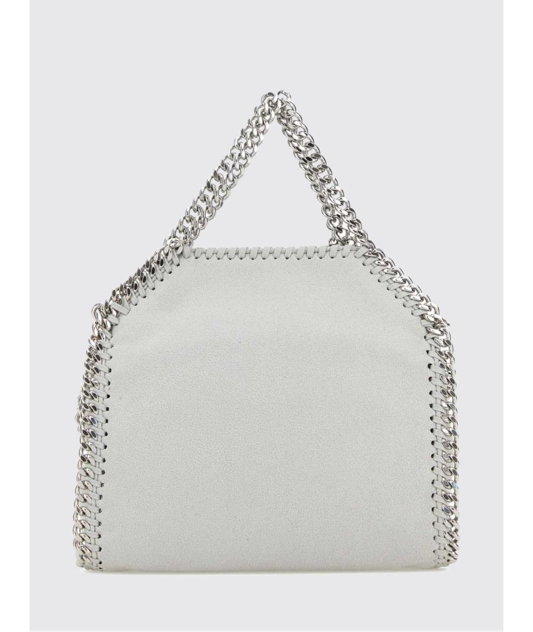 STELLA MCCARTNEY Серая сумка с короткими ручками из искусственной кожи, фото 2