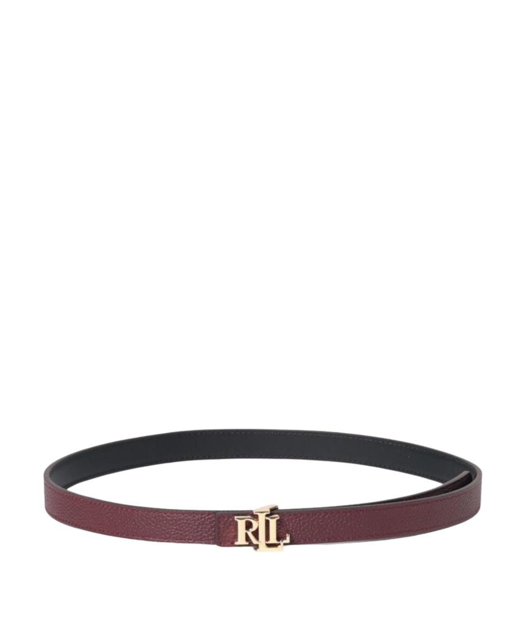 RALPH LAUREN Бордовый ремень, фото 1