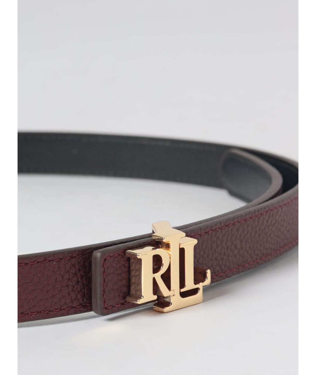RALPH LAUREN Бордовый ремень, фото 3