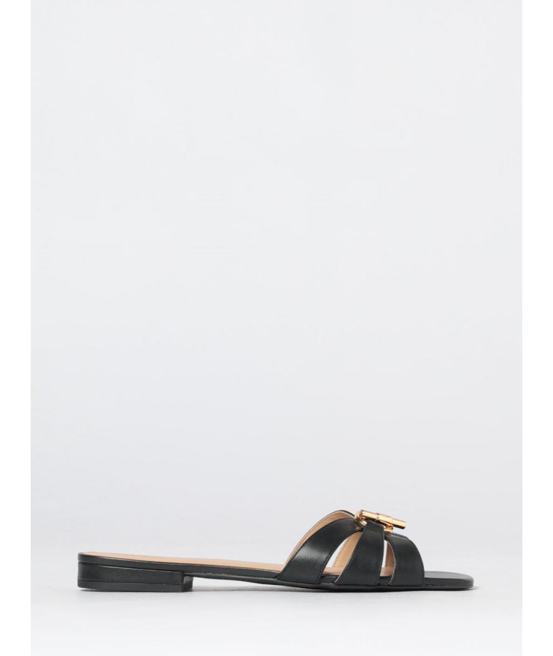 RALPH LAUREN Черные шлепанцы, фото 4