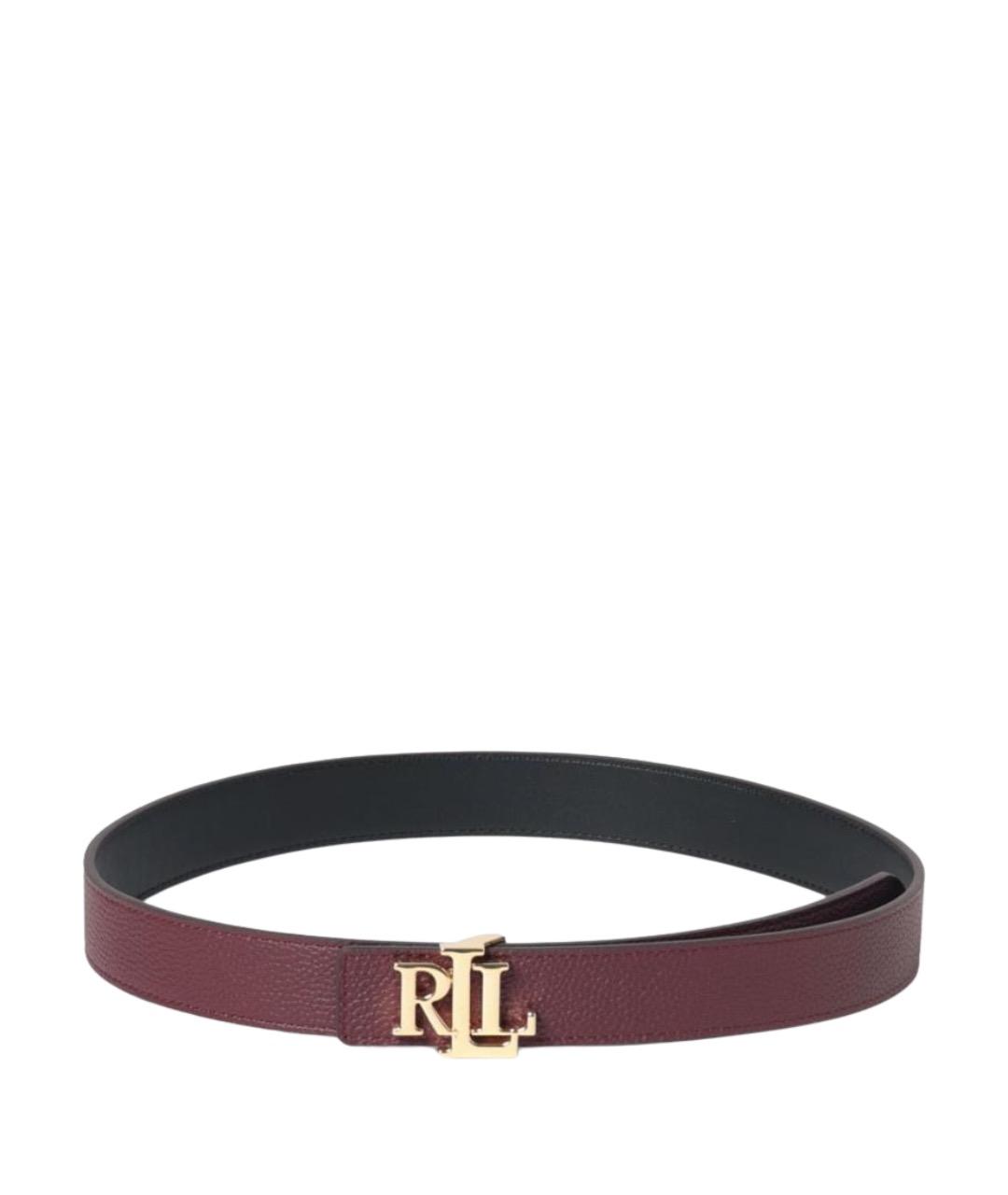 RALPH LAUREN Бордовый ремень, фото 1