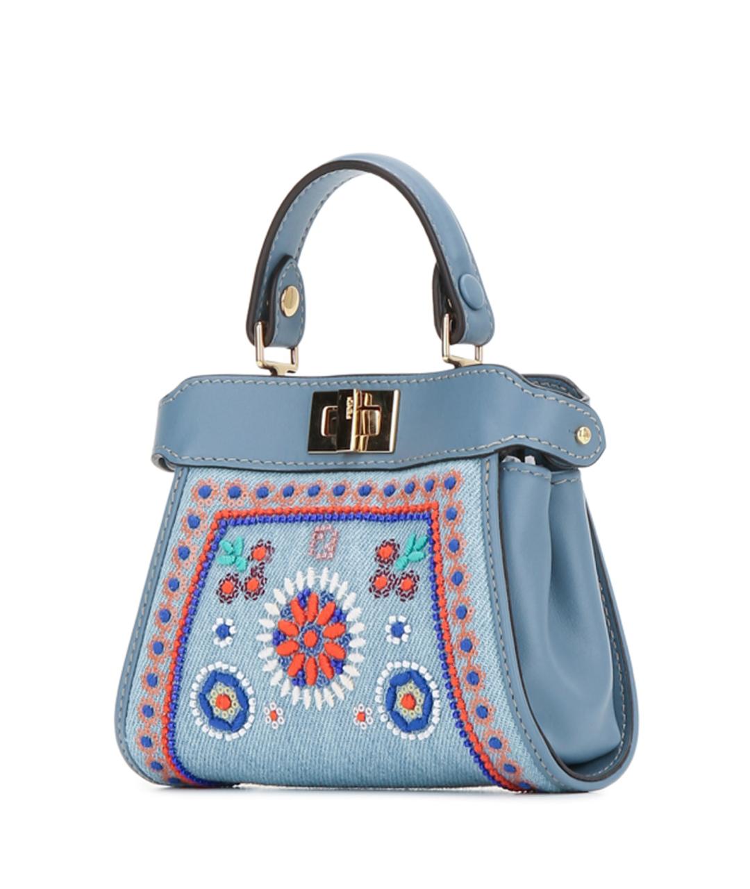 FENDI Мульти кожаная сумка с короткими ручками, фото 2