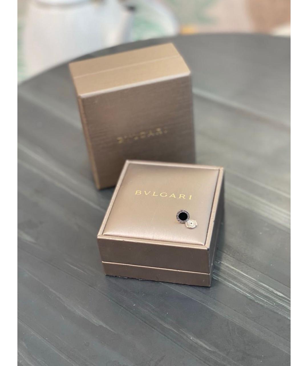 BVLGARI Серебряные серьги из белого золота, фото 2