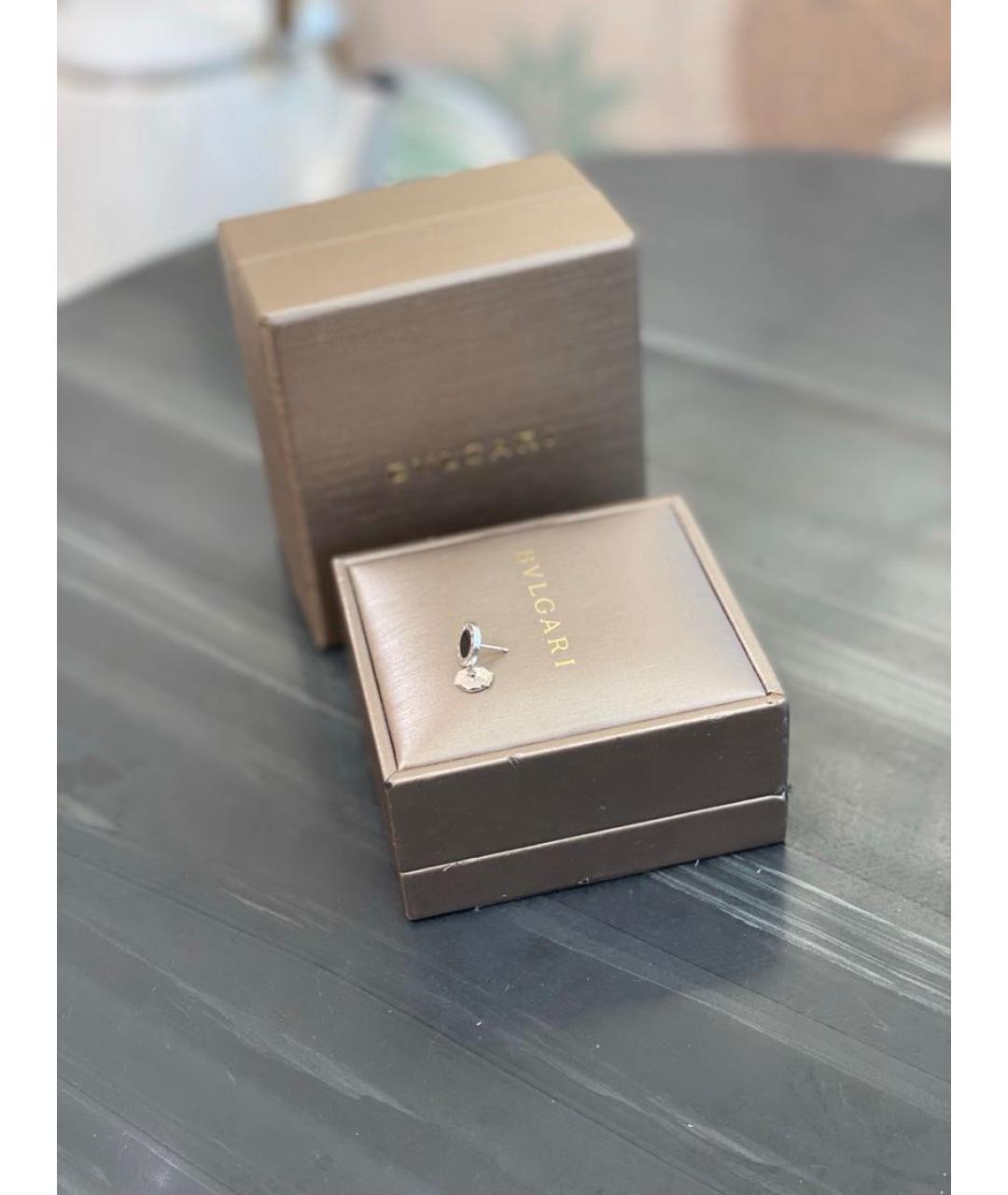 BVLGARI Серебряные серьги из белого золота, фото 4