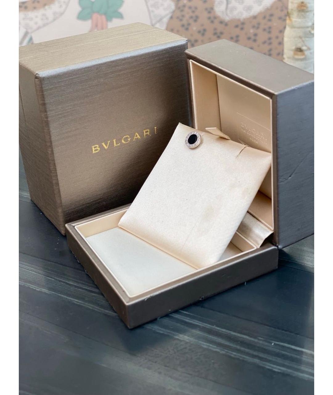 BVLGARI Серебряные серьги из белого золота, фото 3
