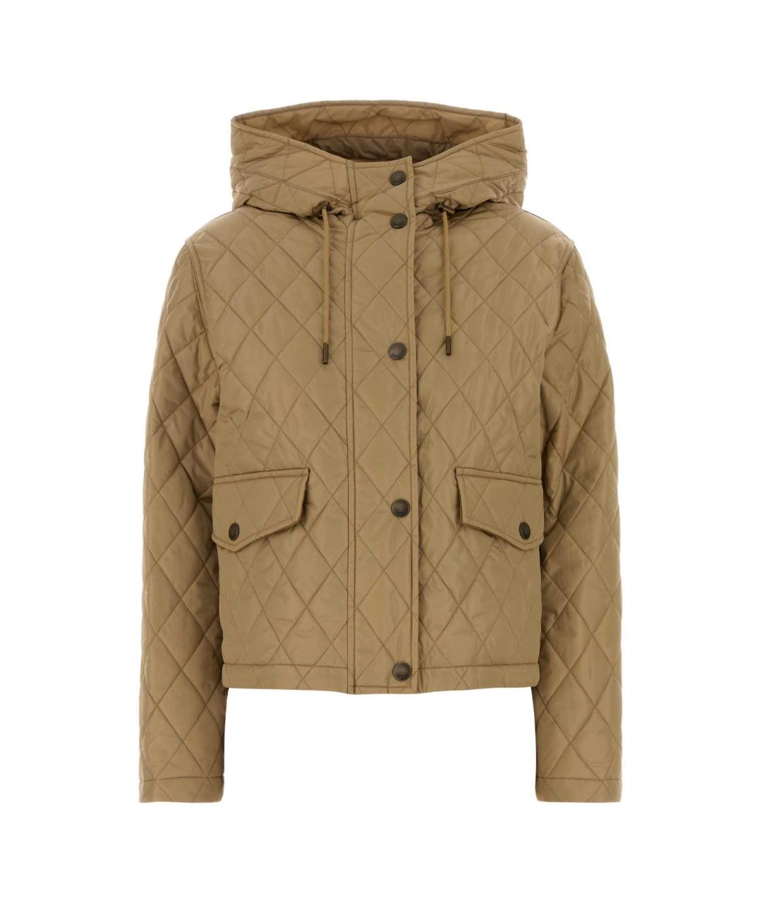 BURBERRY Бежевая полиэстеровая куртка, фото 1