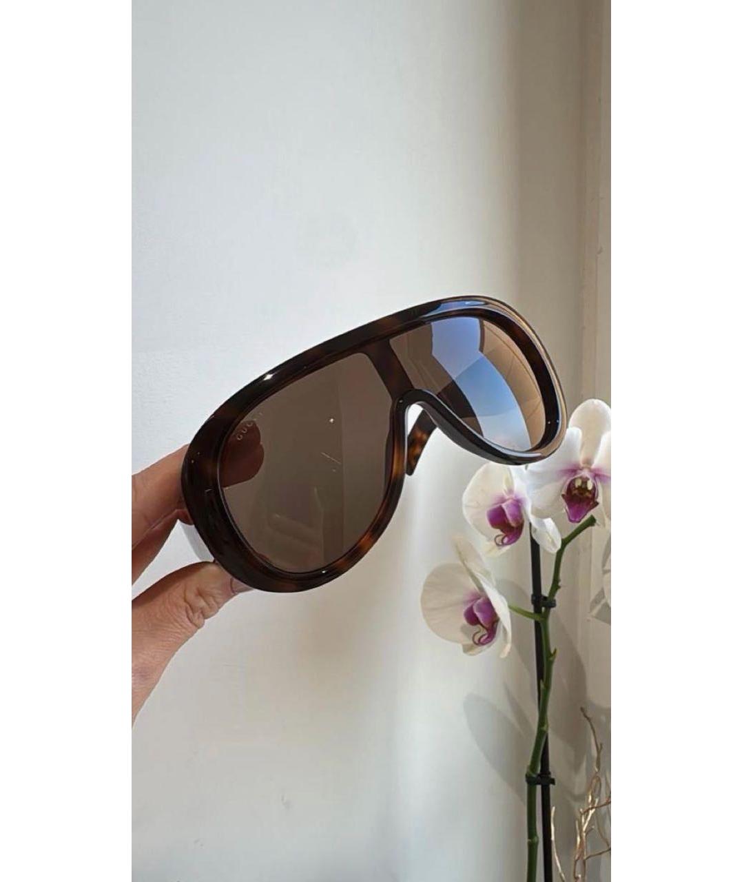 GUCCI Коричневые солнцезащитные очки, фото 2