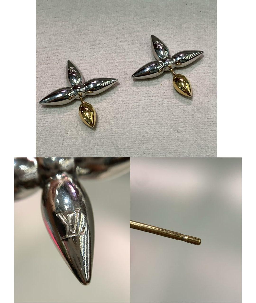LOUIS VUITTON Серебряные серьги, фото 3