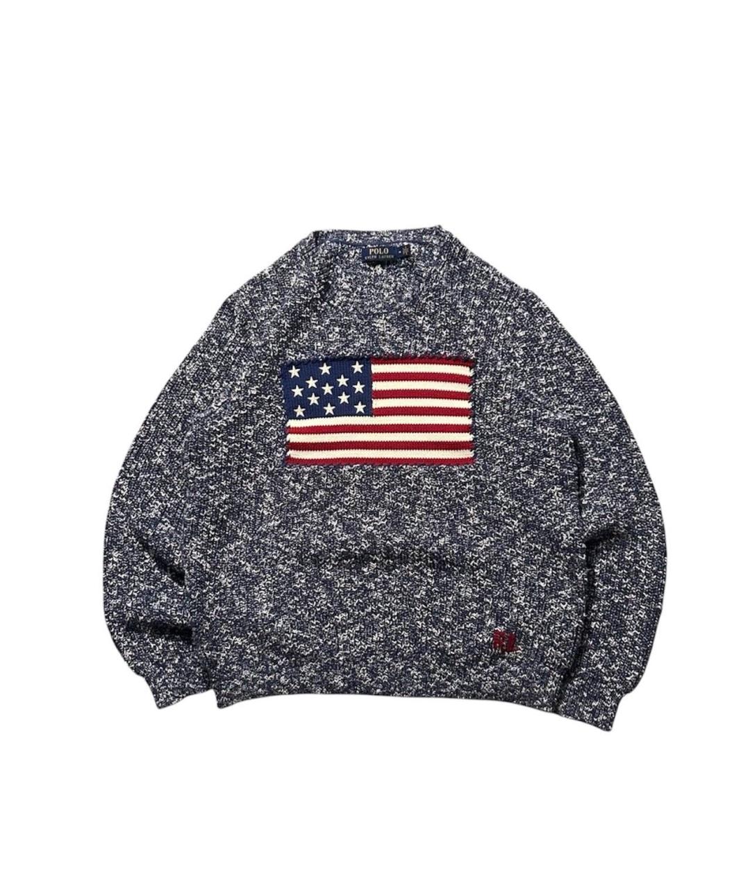 POLO RALPH LAUREN Серый хлопковый джемпер / свитер, фото 1
