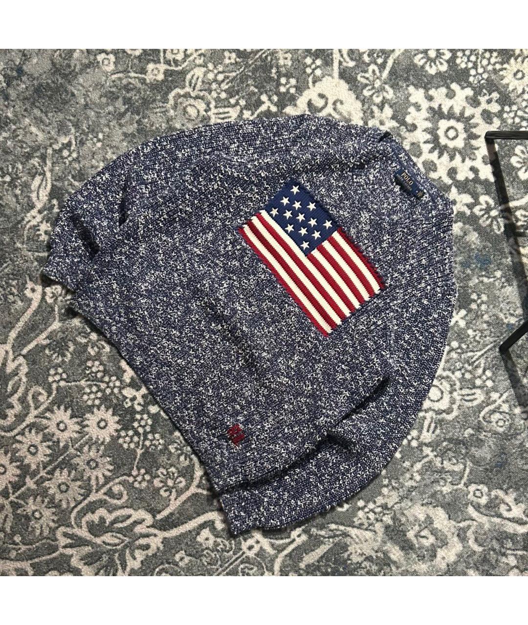 POLO RALPH LAUREN Серый хлопковый джемпер / свитер, фото 3