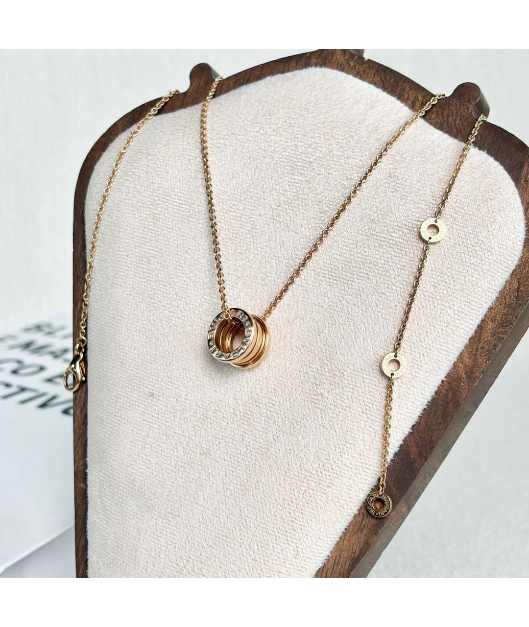 BVLGARI Золотое колье из розового золота, фото 4